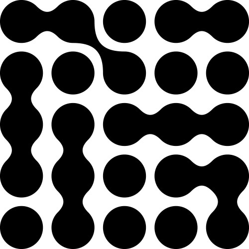 Metaball connected dots circles pattern texture vektorbild