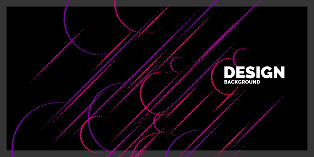 Abstract element with dynamic lines vector image