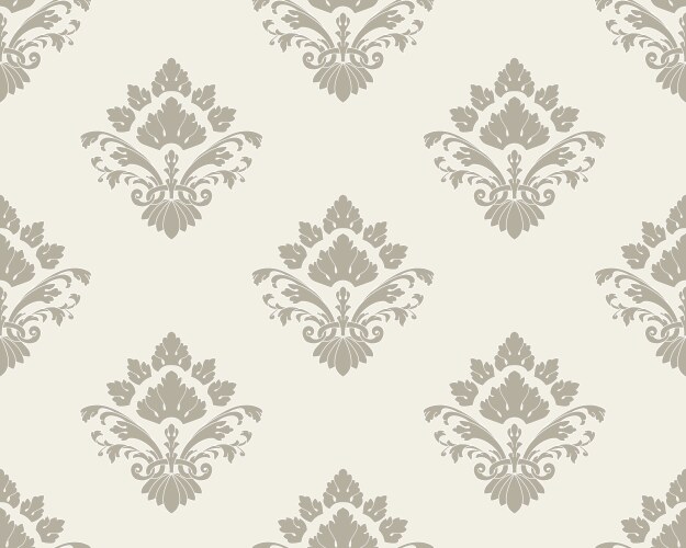 Damask seamless pattern element classical vector image