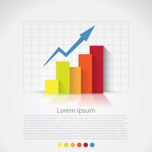 Isometric chart Royalty Free Vector Image - VectorStock