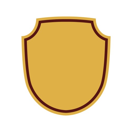 Red empty shield Royalty Free Vector Image - VectorStock