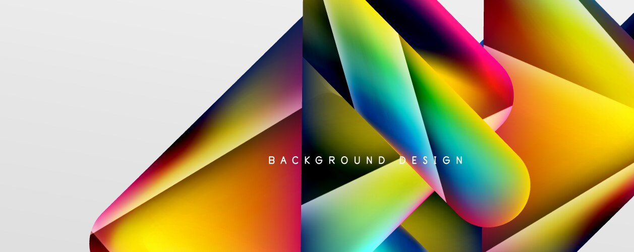 Triangle fluid color gradient abstract background vector image