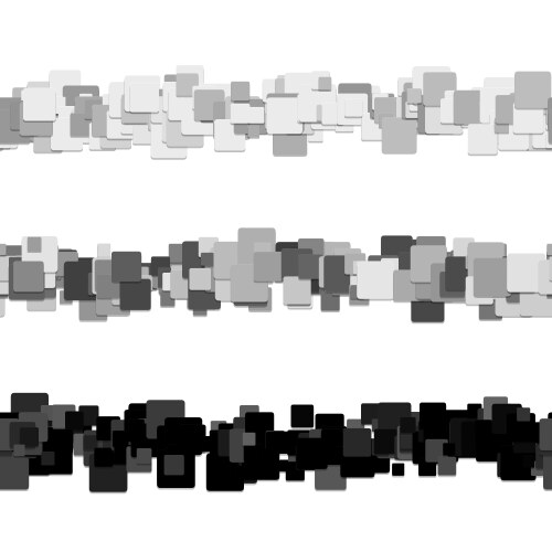 Repeatable square pattern page separator line vector image