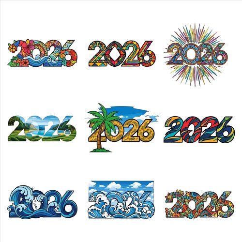 Various 2026 Design Patterns Royalty Free Vector VectorStock Various 2026 Design Patterns Vector 61012501 