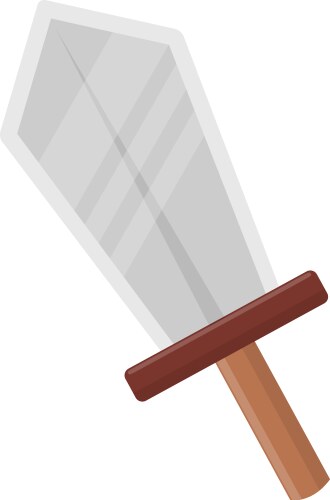Cartoon sword icon color dagger ancient blade Vector Image