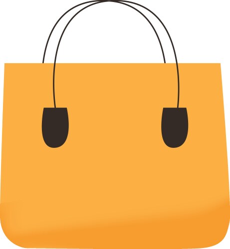 bag flat icon vector image