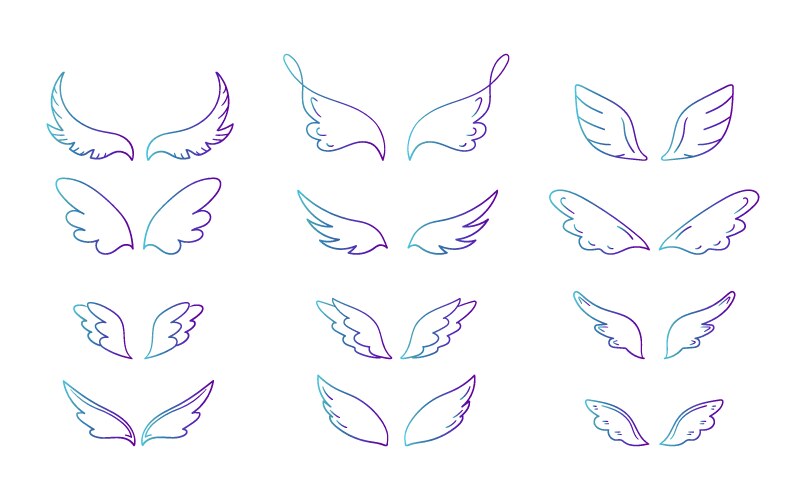 Angel Wings Minimal Vector Images (over 1,600)