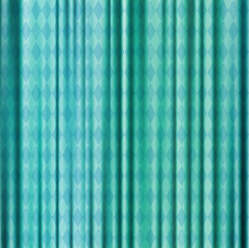 Blue Harlequin Curtains Backdrop Vector Image