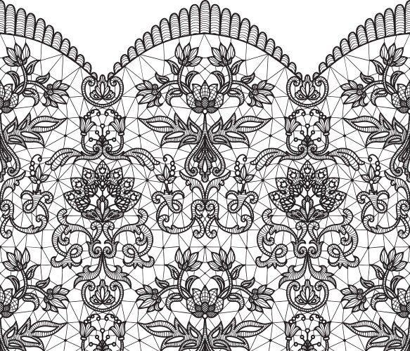 Lace seamless pattern Royalty Free Vector Image