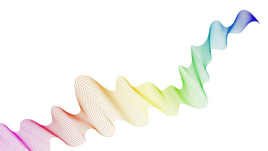 Abstract backdrop with wave gradient lines vector image