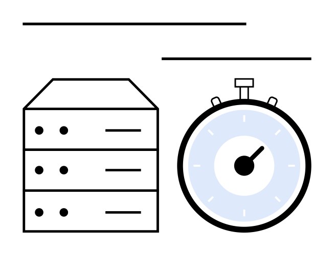 Efficient data storage and processing vektorbild