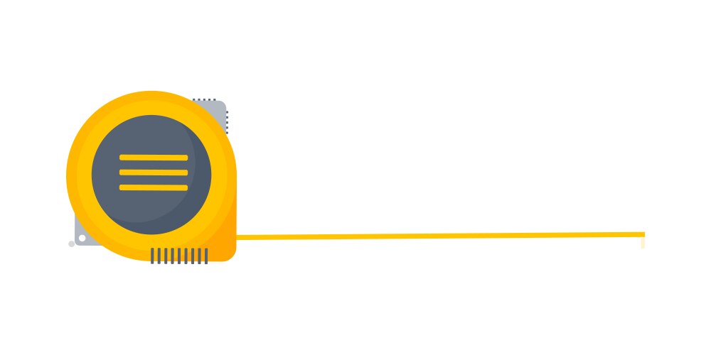 Ruler in a flat style scale width and length vector image