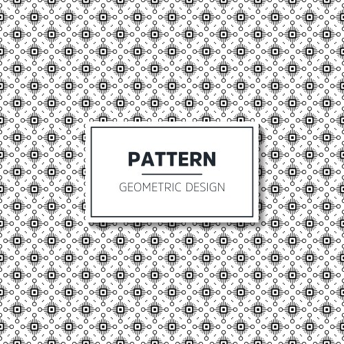 Seamless geometric pattern in op art design vector image