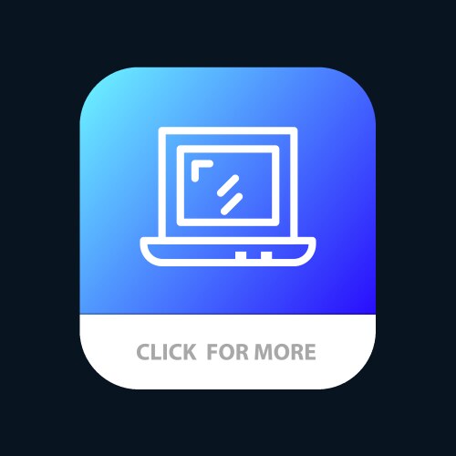 Web design laptop mobile app button android vector image