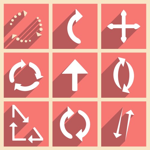 Flat with shadow concept and mobile application vector image