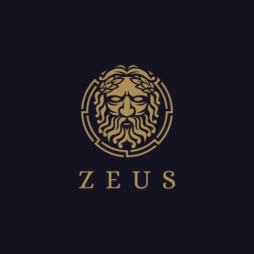 Greek Gods Logo - Zeus, Poseidon, Hera Vector Image