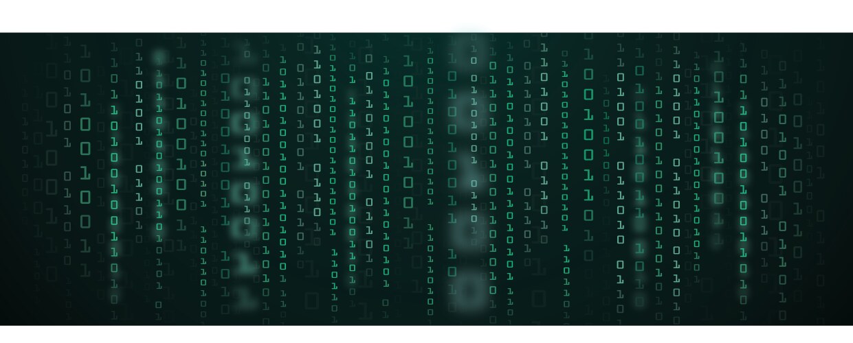 Abstract technology background binary data vektorbild