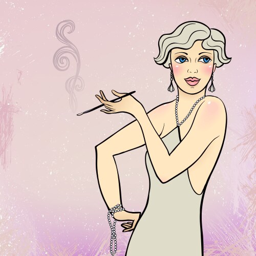 Flapper times Royalty Free Vector Image - VectorStock