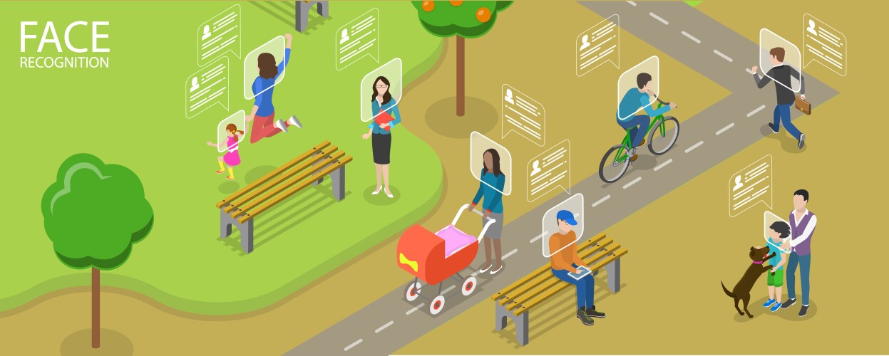 3d isometric flat conceptual Royalty Free Vector Image