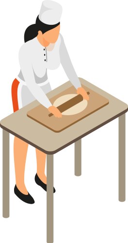 Bakery isometric set Royalty Free Vector Image