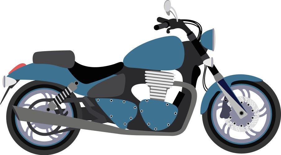 Sport bike silhouette transport power Vector Image