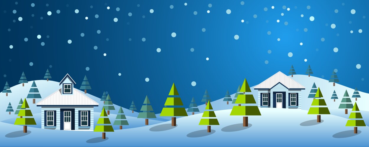 Winter landscape background Royalty Free Vector Image