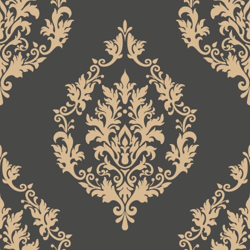 Damask seamless pattern element classical vector image