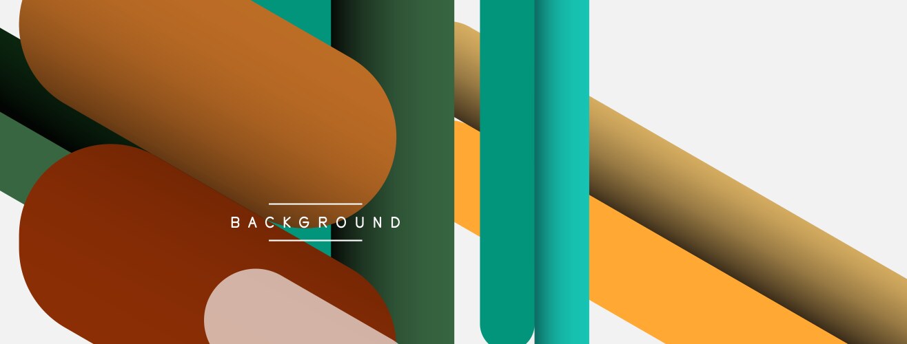 Overlapping round shapes and lines background vector image