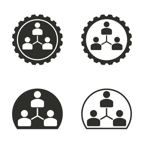 Skull and crossbones icon set Royalty Free Vector Image