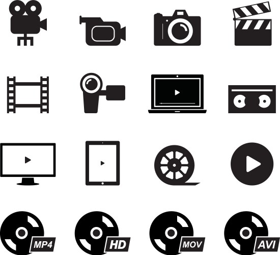 Video icon vector image