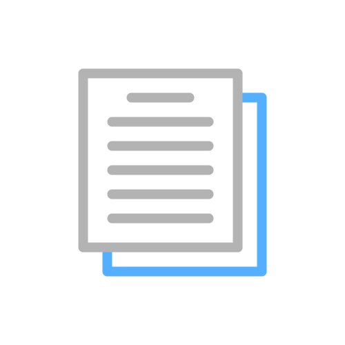 Document icon duplicate file symbol concept vector image