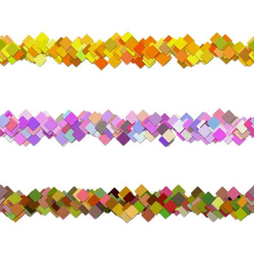 Diagonal square pattern page separator line vector image