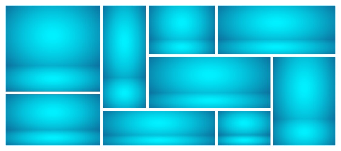 empty blue studio abstract backgrounds vector image