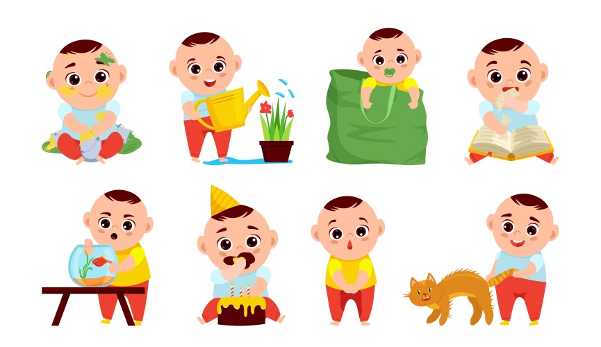 Kids bullying the weaks set bad behavior Vector Image