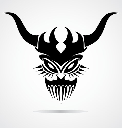 Eyes tribal tattoo design Royalty Free Vector Image
