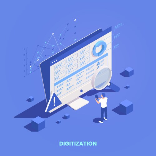 Iot isometric composition Royalty Free Vector Image