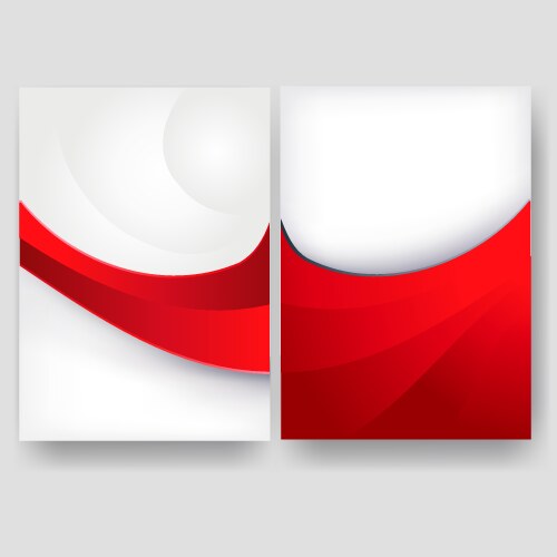 Minimal curve wave set background with shadow vector image