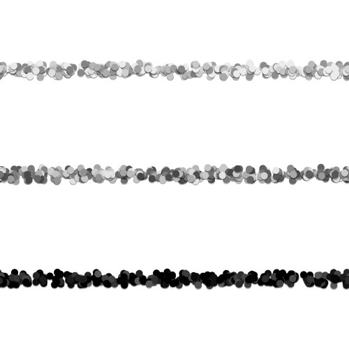 Random dot pattern line separator set from vector image