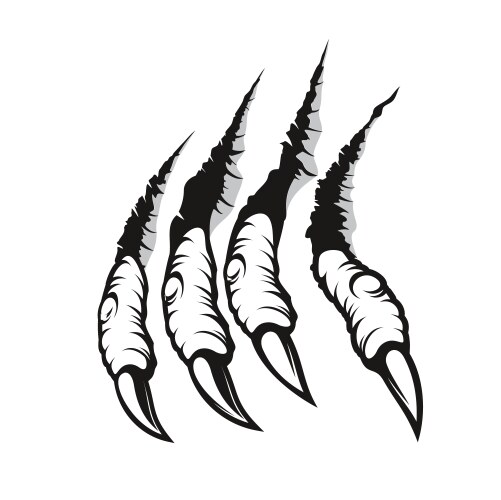Monster Claw Marks - Sharp Talons Vector Image