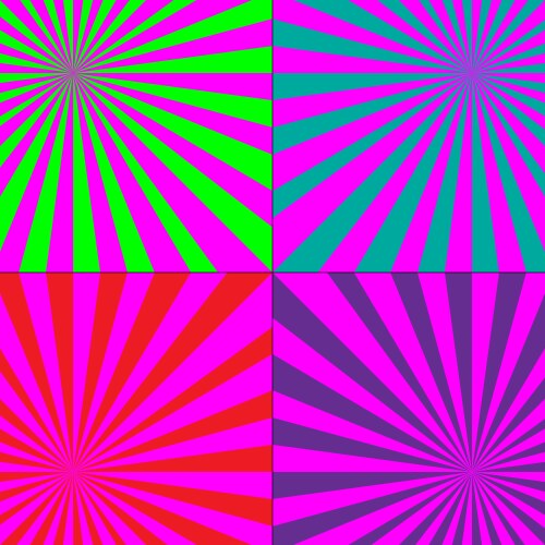 Bright pink rays background Royalty Free Vector Image