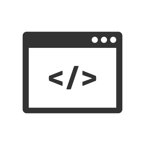 Coding Icon - Software Development vector image