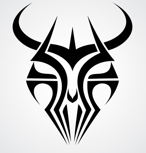 Eyes tribal tattoo design Royalty Free Vector Image