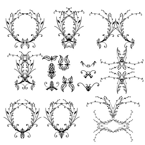 Design elements Royalty Free Vector Image - VectorStock