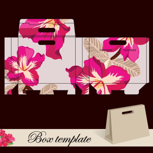 Gift box template Royalty Free Vector Image - VectorStock