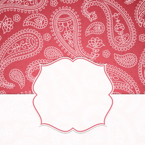 Frame in the indian style Royalty Free Vector Image