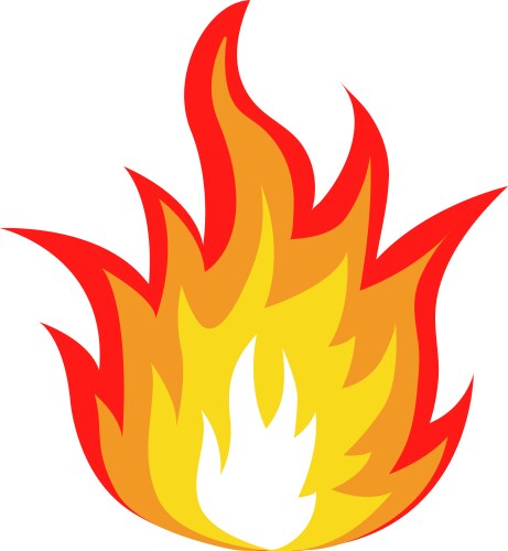 Flame Royalty Free Vector Image VectorStock
