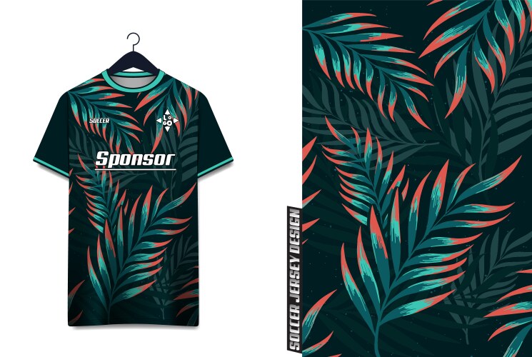 Soccer jersey design template Royalty Free Vector Image