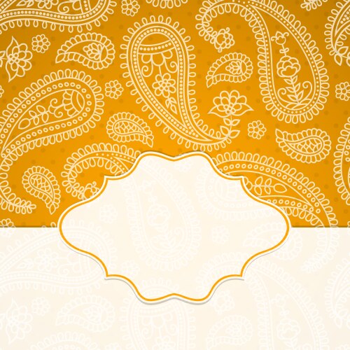 Indian frame Royalty Free Vector Image - VectorStock