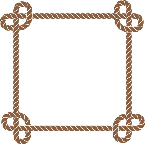 Rope border design Royalty Free Vector Image - VectorStock