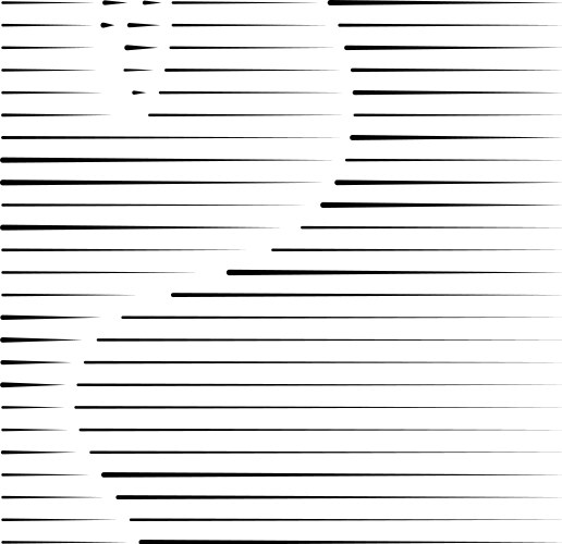 Dynamic dashed segmented lines pattern irregular vector image